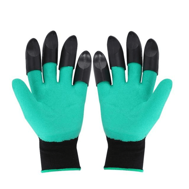 Digging Planting Waterproof Garden Gloves With Claws (1 Pair )