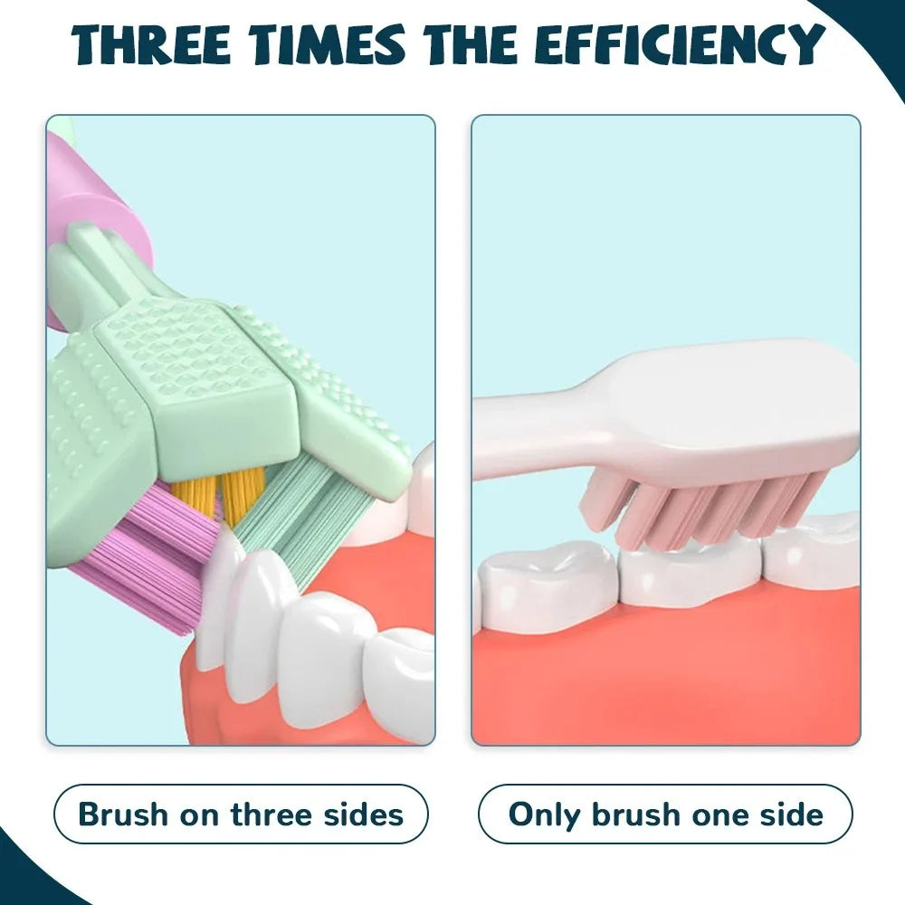 3 Sided Modern Toothbrush