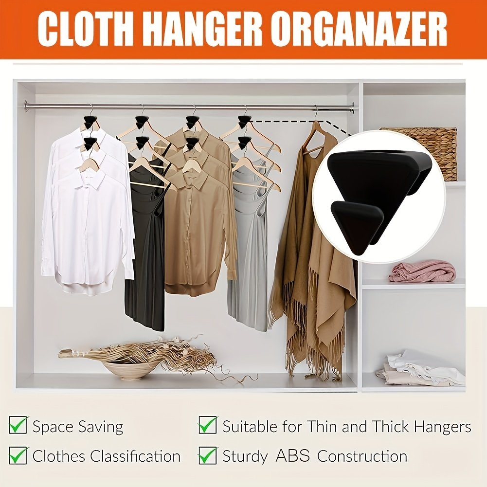 Space Saving Triangle Hanger Hooks (PACK OF 10)