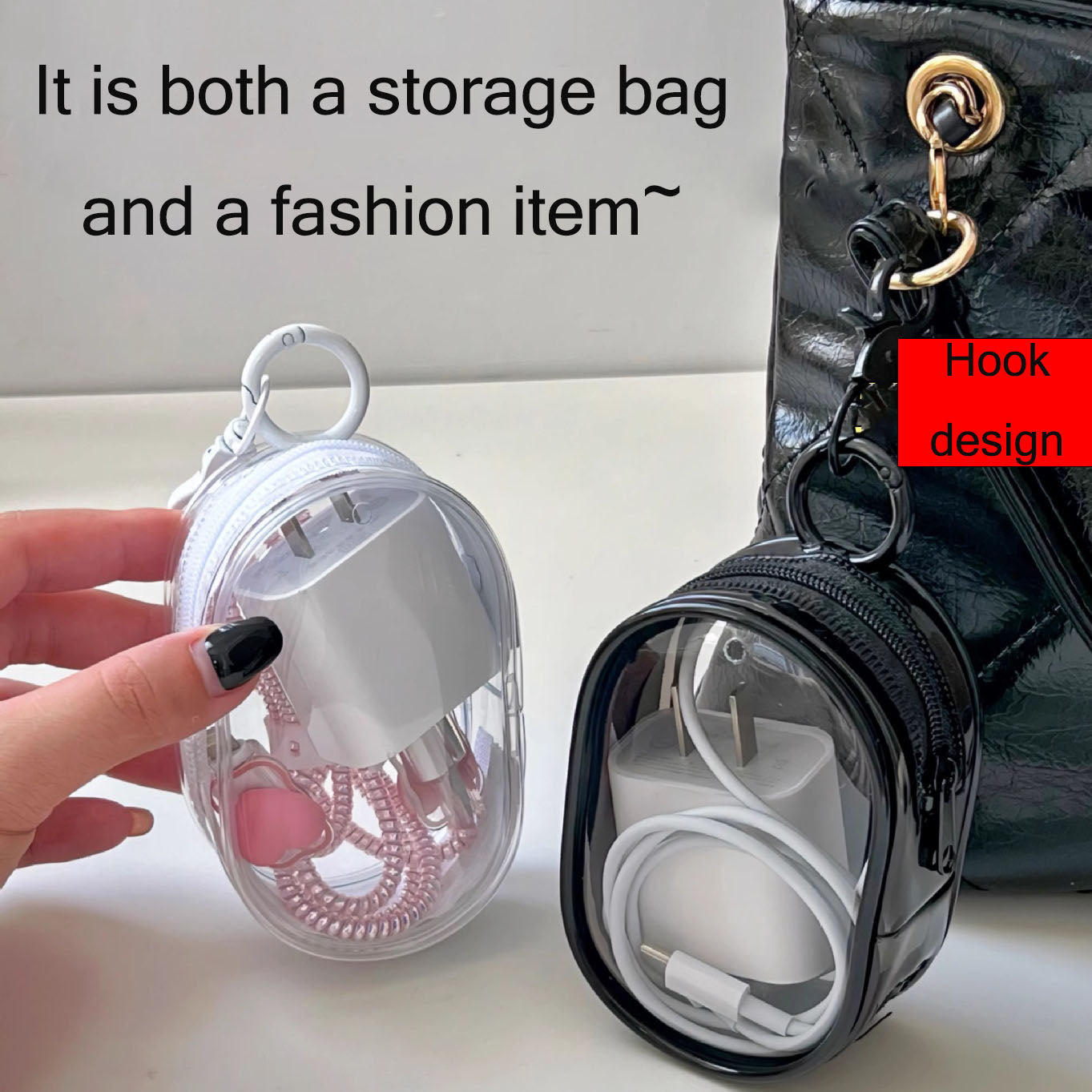 PVC waterproof transparent storage bag