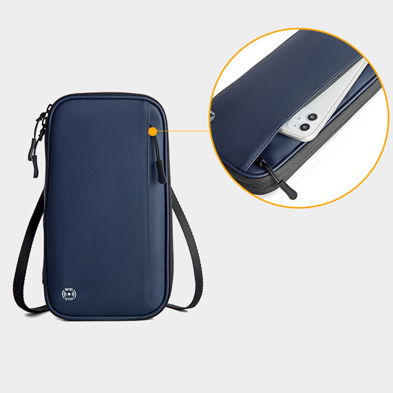 Multi Functional RFID Blocking Passport Bag