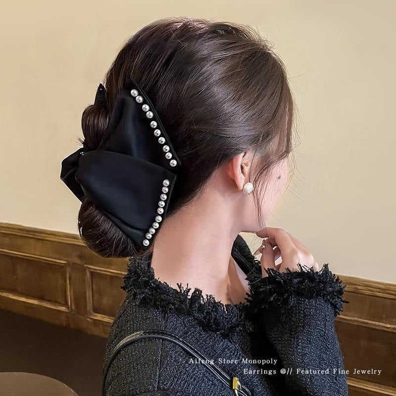 Pearl Hair Clip Elegant All-Match Hair Claw Hairpin