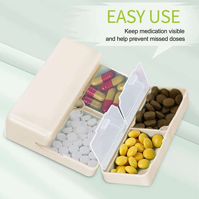 7 Compartments Portable Pill Case