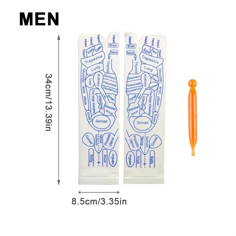 Foot Massage Acupressure Socks (SOCKS + STICK)