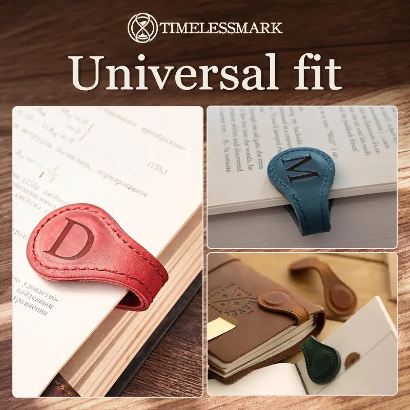 Magnetic Leather Bookmark